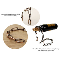 Magic Iron Chain Wine Bottle Holder